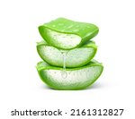 Stack Of Aloe Vera Sliced With...