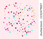 stars multicolored on a pink... | Shutterstock .eps vector #1152479837