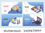 isometric online mobile banking ... | Shutterstock .eps vector #1429675997