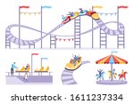 Roller Coaster Set Of Flat...