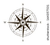 navigation compass wind rose... | Shutterstock .eps vector #164357531