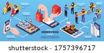 order food online isometric... | Shutterstock .eps vector #1757396717