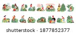 set of isolated gardening icons ... | Shutterstock .eps vector #1877852377