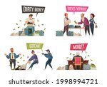 dirty money gaining laundering... | Shutterstock .eps vector #1998994721