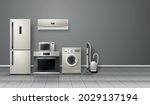 household appliances realistic... | Shutterstock .eps vector #2029137194