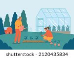agriculture work flat... | Shutterstock .eps vector #2120435834