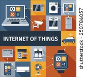 internet of things computer and ... | Shutterstock .eps vector #250786057