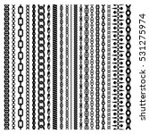 black vertical chains set of... | Shutterstock .eps vector #531275974