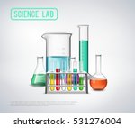 Science Lab Symbols Composition ...