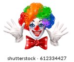 Circus Clown Smiling Face With...