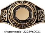 Pattern belt world champion martial arts vector isolated
