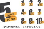 number of days left to go. set... | Shutterstock .eps vector #1454975771