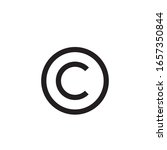 Copyright Icon Design Isolated...