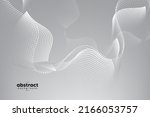 abstract flow line digital... | Shutterstock .eps vector #2166053757