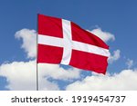 Denmark flag isolated on the...