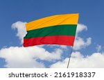 Lithuania flag is isolated on...