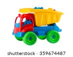 Colorful toy truck isolated on...