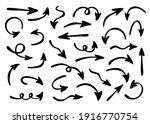 large vector set of arrows... | Shutterstock .eps vector #1916770754