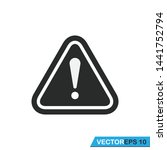 exclamation mark icon vector... | Shutterstock .eps vector #1441752794