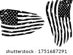 usa flag   distressed american... | Shutterstock .eps vector #1751687291