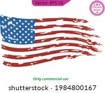 usa flag. distressed american... | Shutterstock .eps vector #1984800167