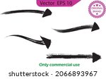 grunge brush arrows  pointers.... | Shutterstock .eps vector #2066893967