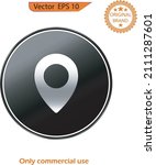 locator icon vector logo... | Shutterstock .eps vector #2111287601
