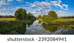Riverbed of the nidda in a...