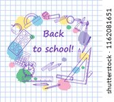 back to school   background... | Shutterstock .eps vector #1162081651