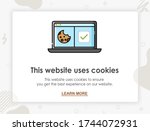 Internet Web Pop Up For Cookie...
