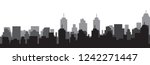 modern city skyline vector | Shutterstock .eps vector #1242271447