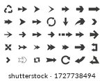 set of black vector arrows... | Shutterstock .eps vector #1727738494