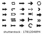 set of black vector arrows... | Shutterstock .eps vector #1781204894