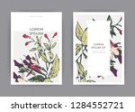botanical wedding invitation... | Shutterstock .eps vector #1284552721