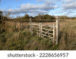Wooden Gate In A Rural...