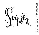 hand drawn calligraphy of the... | Shutterstock .eps vector #1739600807