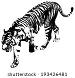 black and white illustration of ... | Shutterstock .eps vector #193426481