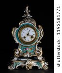 Small photo of George, South Africa, 10 02 2018: 18th century ormolu china clock made by Laval of Paris