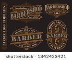 Set Of Vintage Barbershop...