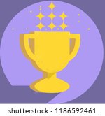 winner gold cup champion prize... | Shutterstock .eps vector #1186592461