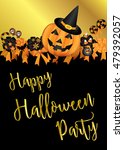 halloween party design template ... | Shutterstock .eps vector #479392057
