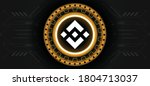 binance coin logo with crypto... | Shutterstock .eps vector #1804713037