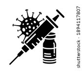 covid 19 vaccine icon with... | Shutterstock .eps vector #1894117807