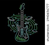 music universe guitar with... | Shutterstock . vector #1940656777