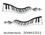 Set Of 3d Piano Keyboard In...
