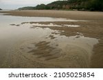 The Danube River has dried up, a river arm from the city of Ruse. The bottom of the Danube River