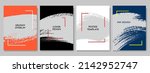 vector grunge overlay. hand... | Shutterstock .eps vector #2142952747