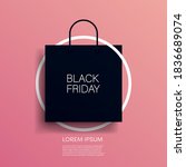 black friday vector banner or... | Shutterstock .eps vector #1836689074