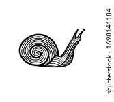 snail vector illustration... | Shutterstock .eps vector #1698141184