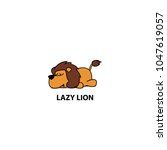 Lazy Lion Icon  Logo Design ...